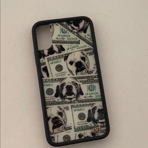 iphone x wildflower money dog case